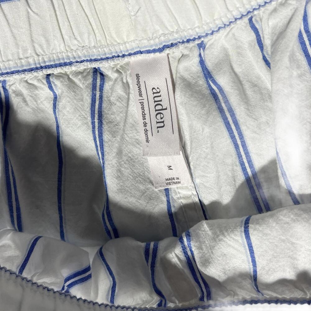 Auden Women's Blue and White Striped Lounge Pants Size M - Picture 3 of 8